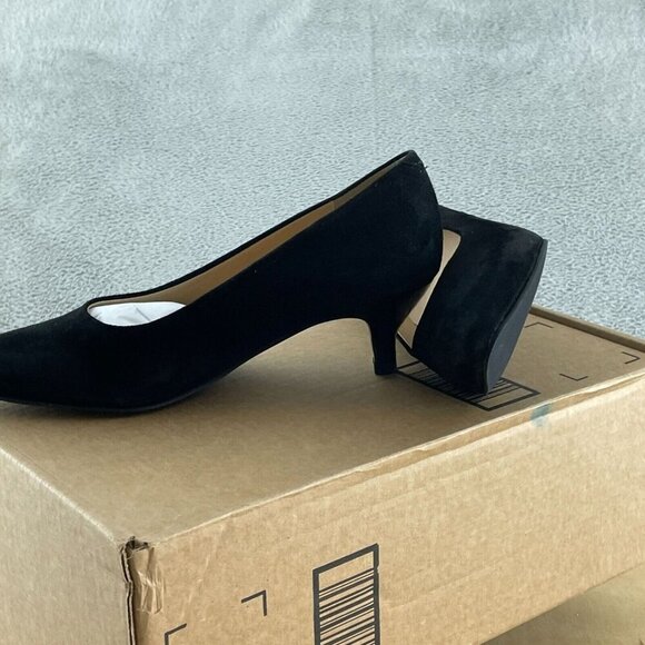 Trotters Women's Kiera Pump, Black Suede, 7.5 M US NWOB S201 - Picture 3 of 7